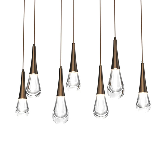 Soltaire Raindrop Rectangle  LED Chandelier
