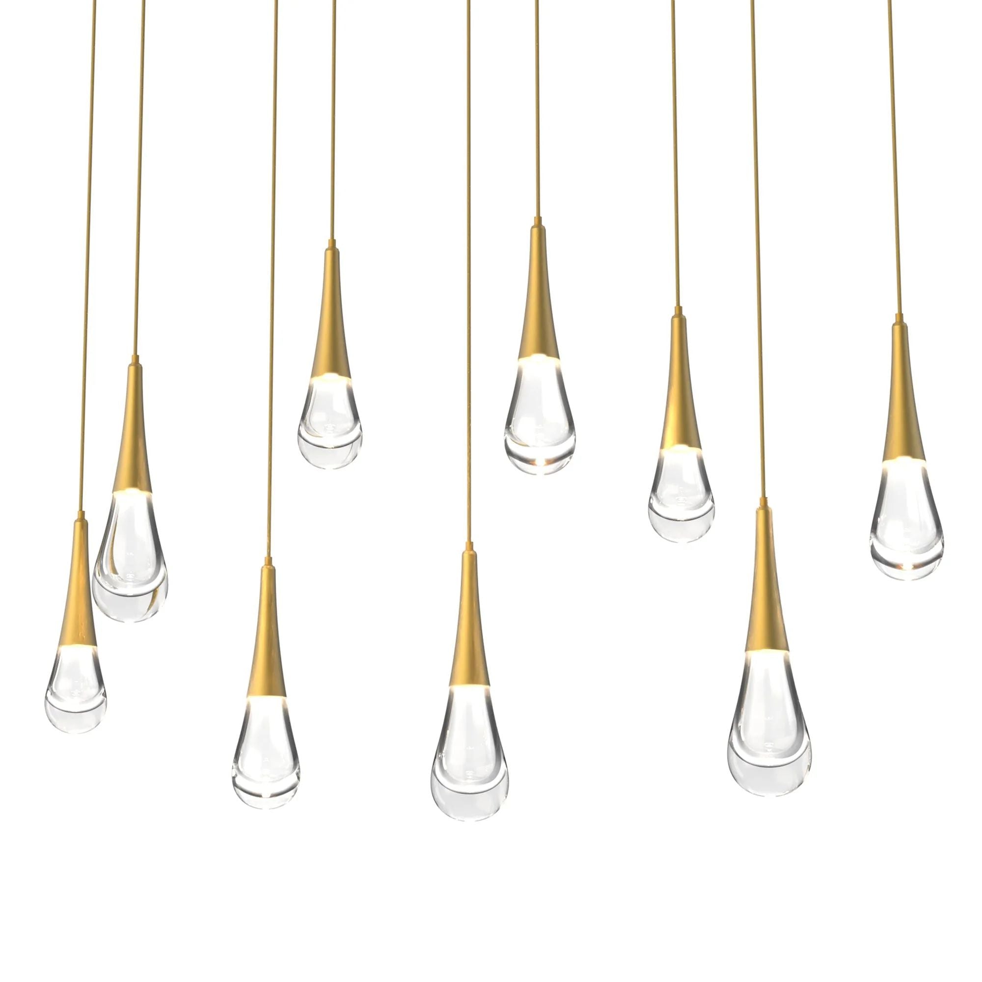 Soltaire Raindrop Rectangle  LED Chandelier