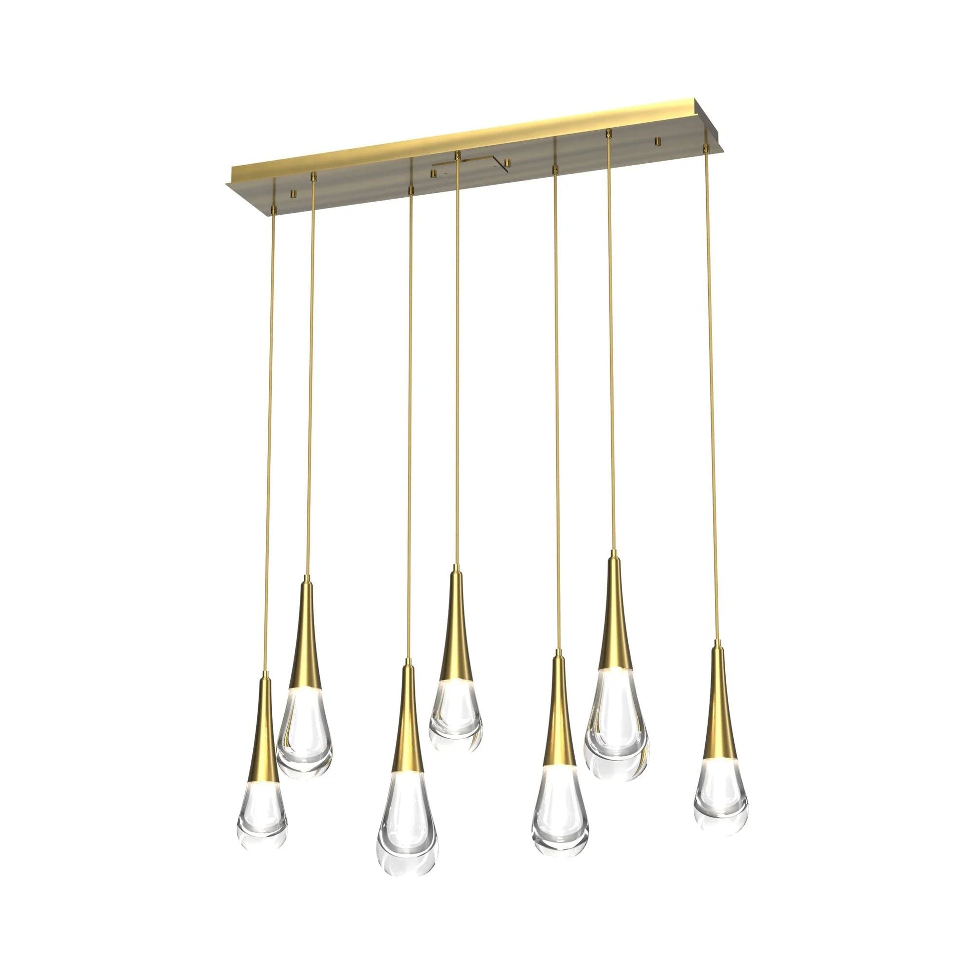 Soltaire Raindrop Rectangle  LED Chandelier