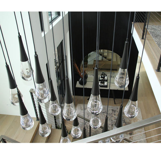Soltaire Raindrop Rectangle  LED Chandelier