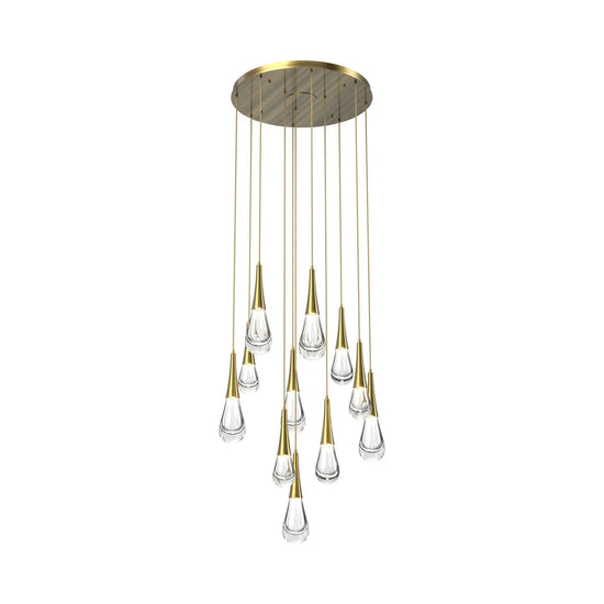 Soltaire Raindrop Round LED Chandelier