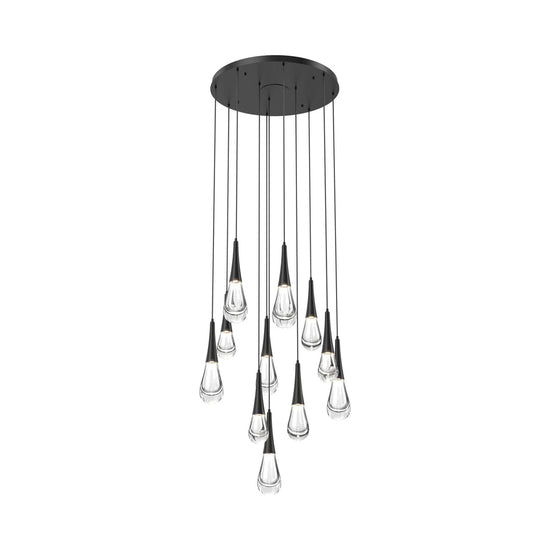 Soltaire Raindrop Round LED Chandelier