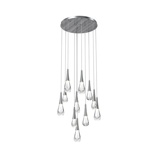 Soltaire Raindrop Round LED Chandelier