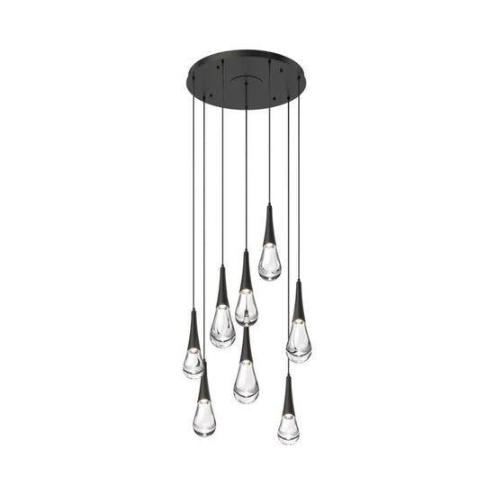Soltaire Raindrop Round LED Chandelier