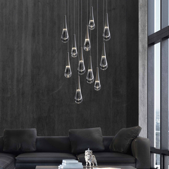 Soltaire Raindrop Round LED Chandelier