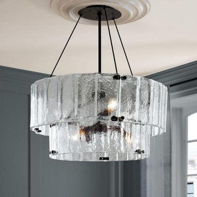 Womter 2 Tier Crystal Chandelier