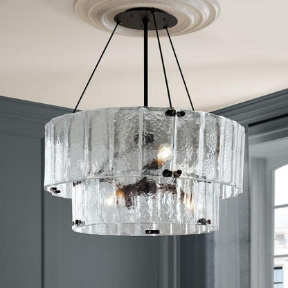 Womter 2 Tier Crystal Chandelier