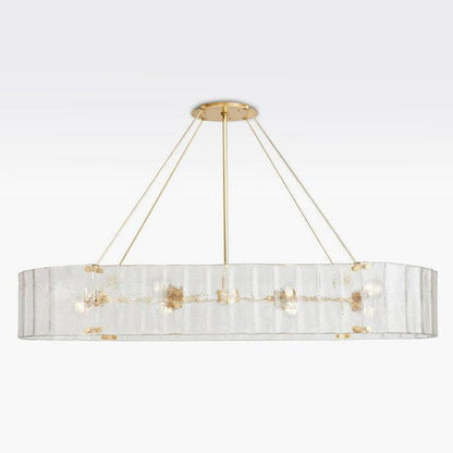 Womter Oval Crystal Chandelier 60"