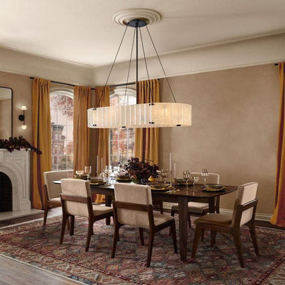 Womter Oval Crystal Chandelier 60"