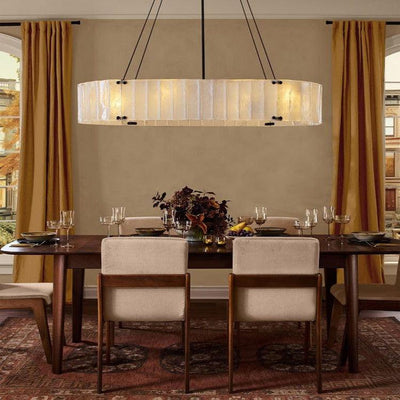 Womter Oval Crystal Chandelier 60"
