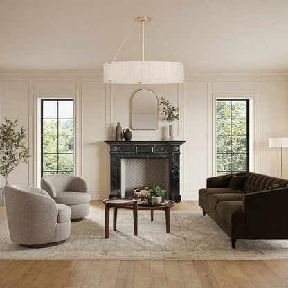 Womter Round Crystal Chandelier 48"