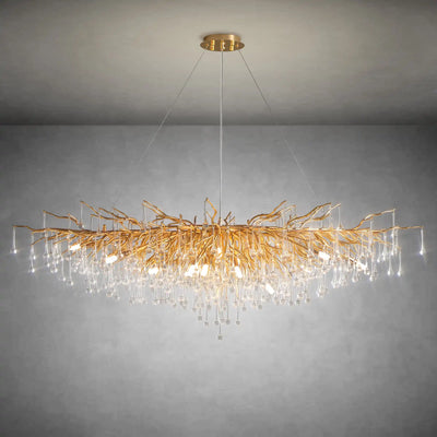 63" Modern Crystal Tree Branch Chandelier with 15 Lights