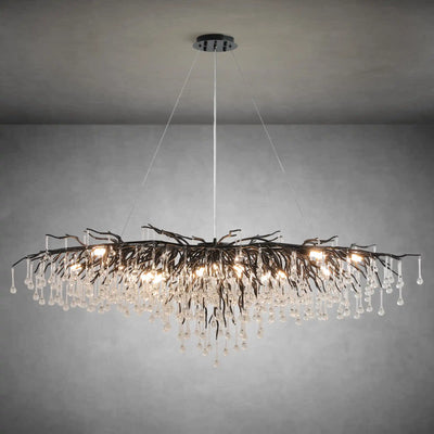 63" Modern Crystal Tree Branch Chandelier with 15 Lights