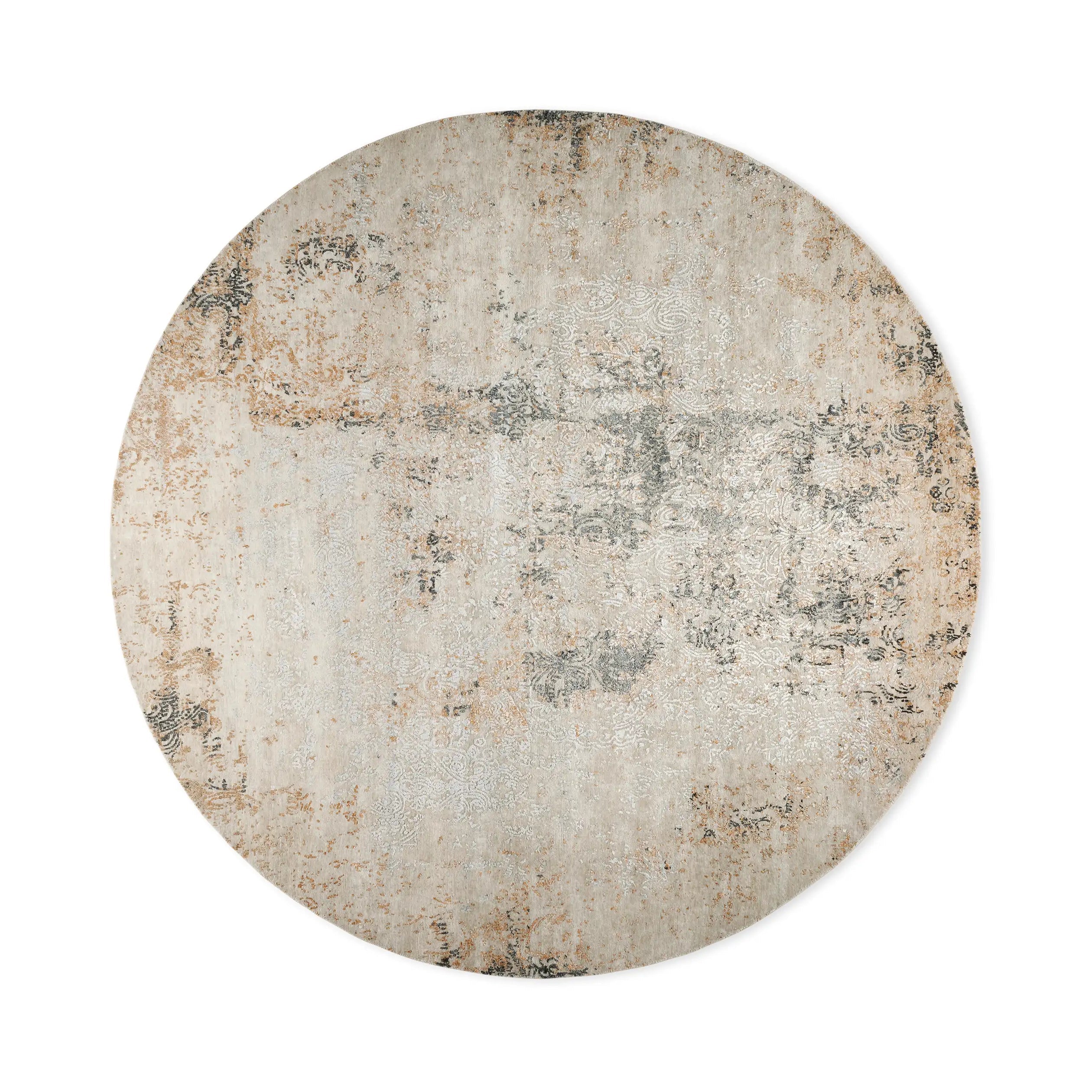 Zealand Hand-Knotted Round Rug