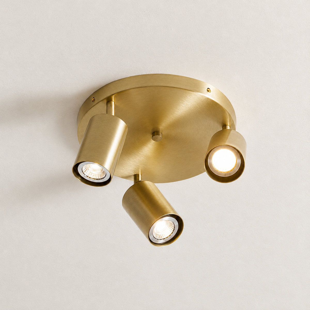 Barrel-Inspired Round Ceiling Light