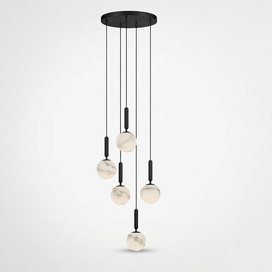 Alabaster Globe Pendant Light Collection for Dining Room & Living Room