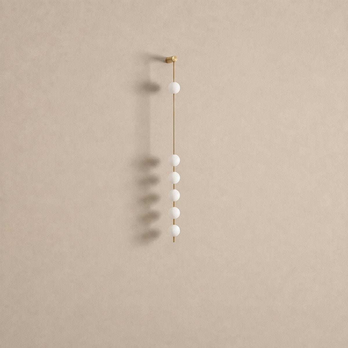 Vertical Balls Wall Lamp, 4.7-Inch x H 40.6~72.8-Inch, Triac Warm Dimming for Living Room & Dining Room
