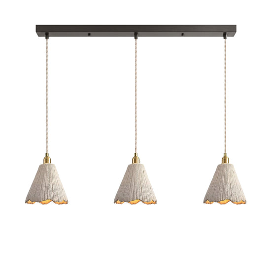 Raw Texture Cement Pendant Light Collection for Dining Room & Living Room