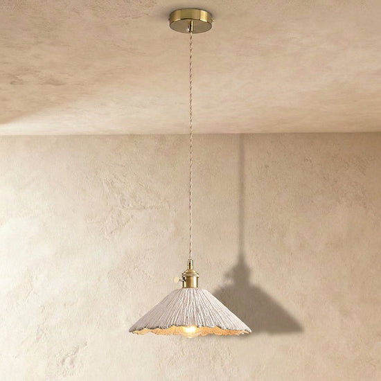 Raw Texture Cement Pendant Light Collection for Dining Room & Living Room