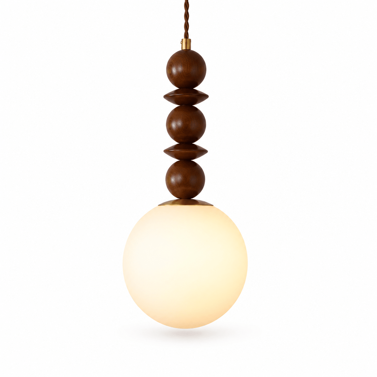 Artisan Wood and Glass Pendant Collection for Dining Room & Living Room