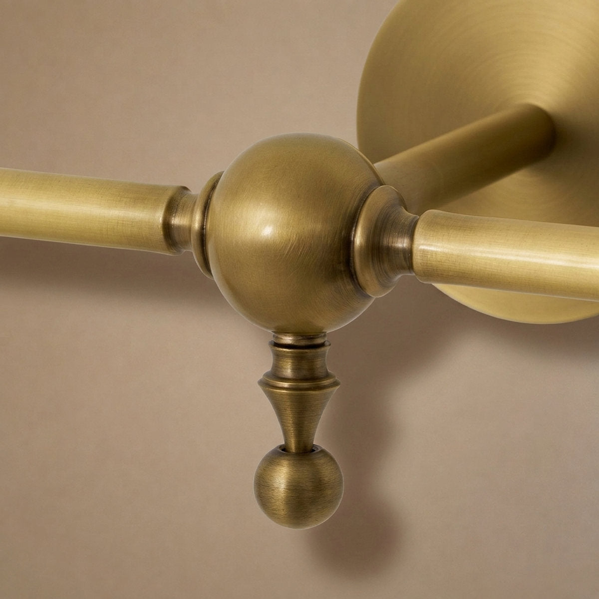 Bridgemont Wall Lamp, 9.1-Inch, Brass & White for Living Room