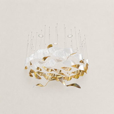 Tricolordeer Layered Glass Round LED Chandelier