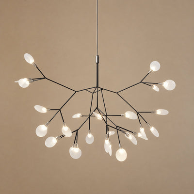 Firefly-Glow Black LED Branch Chandelier
