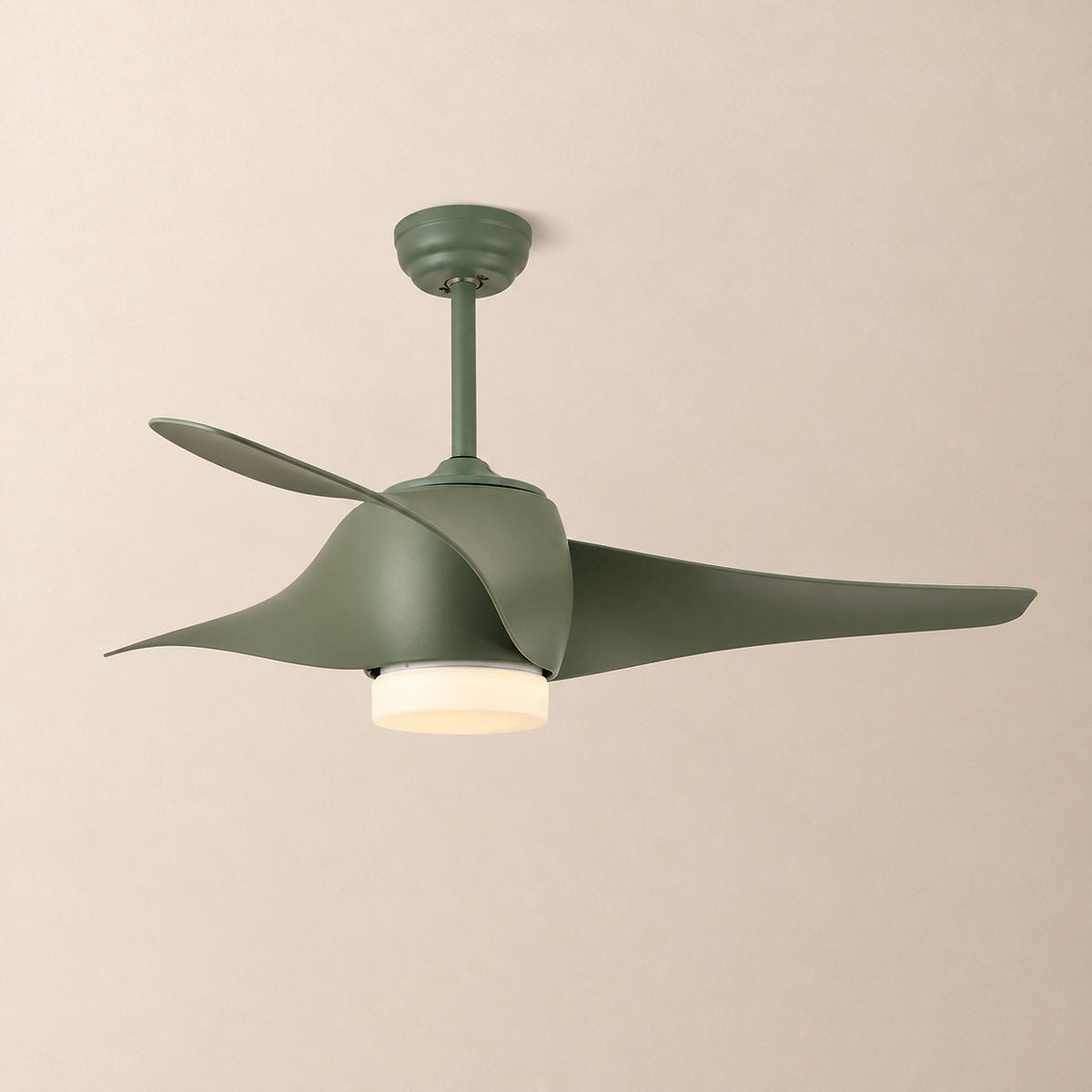 Tricolordeer Contemporary Sculptural Ceiling Fan Light