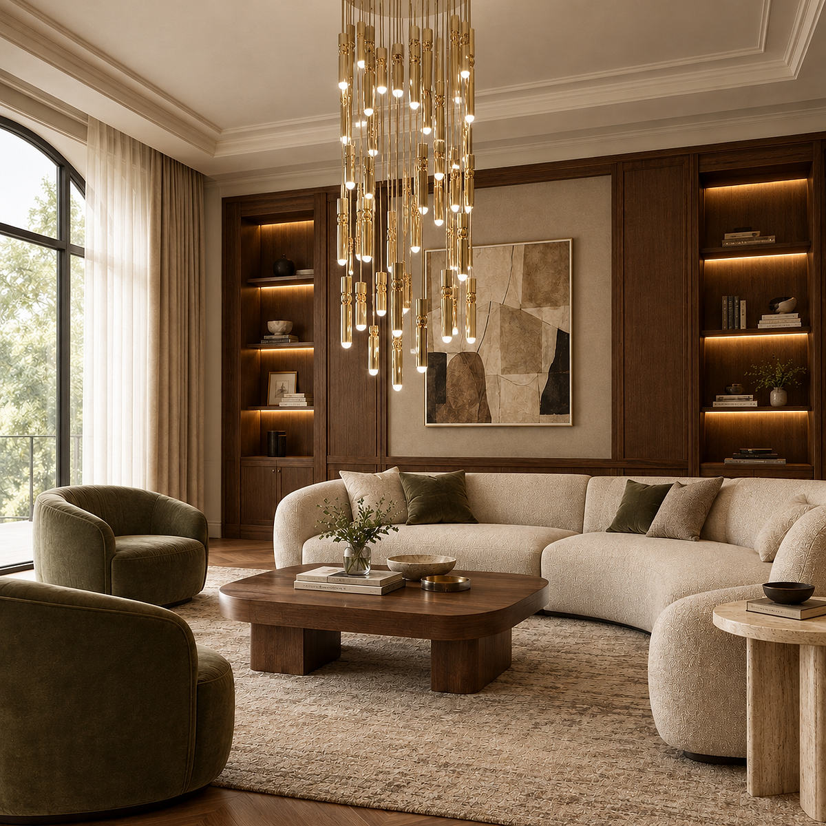 Geometric Cylinder Cluster Pendant Light