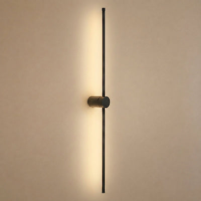 Linear LED Wall Lamp, 2.3-Inch x H 23.6~47.2-Inch, Black, Warm Light for Living Room & Dining Room