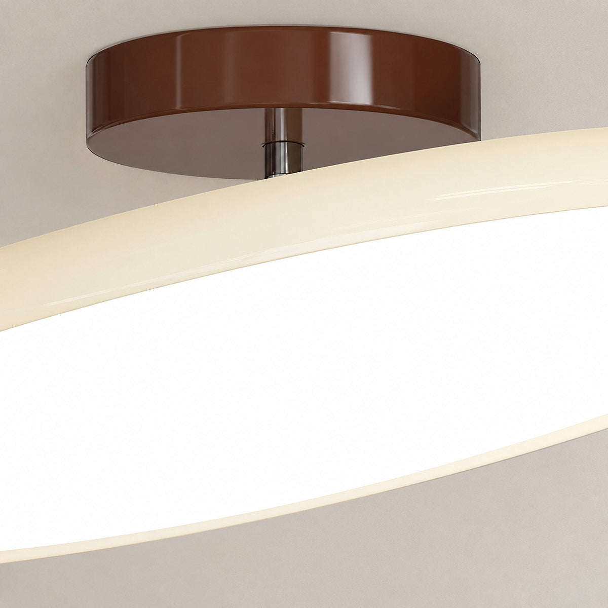 Drift Adjustable Ceiling Light, 11.8~19.7-Inch x H 3.5-Inch, Green, Triac Warm Dimming for Living Room & Bedroom