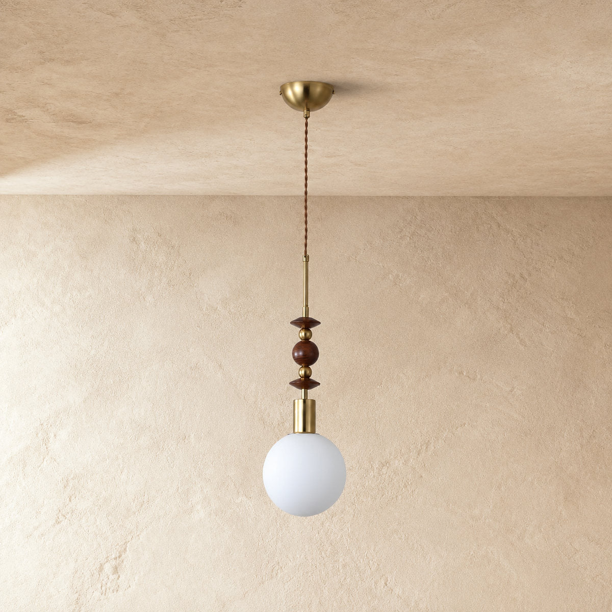 Artisan Wood and Glass Pendant Collection for Dining Room & Living Room