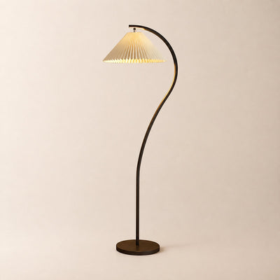 Tricolordeer Linen and Wood Standing Lamp