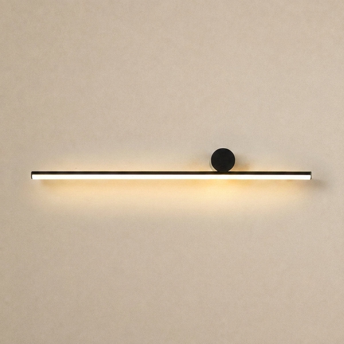 Coordinates Wall Lamp, L 31.5-Inch x H 3.5-Inch, Black, Warm Light for Living Room