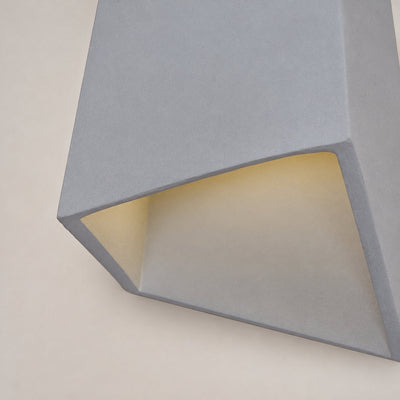 Faceted Concrete Pendant Light