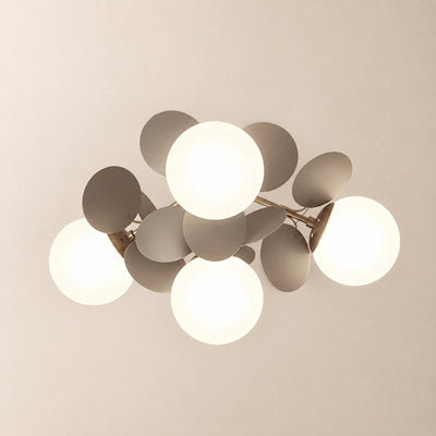 Round Macaron Ceiling Light, 20.5-Inch x H 12.5-Inch for Living Room