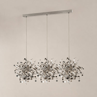 Tricolordeer Polished Disc Stainless Steel Pendant Lamp