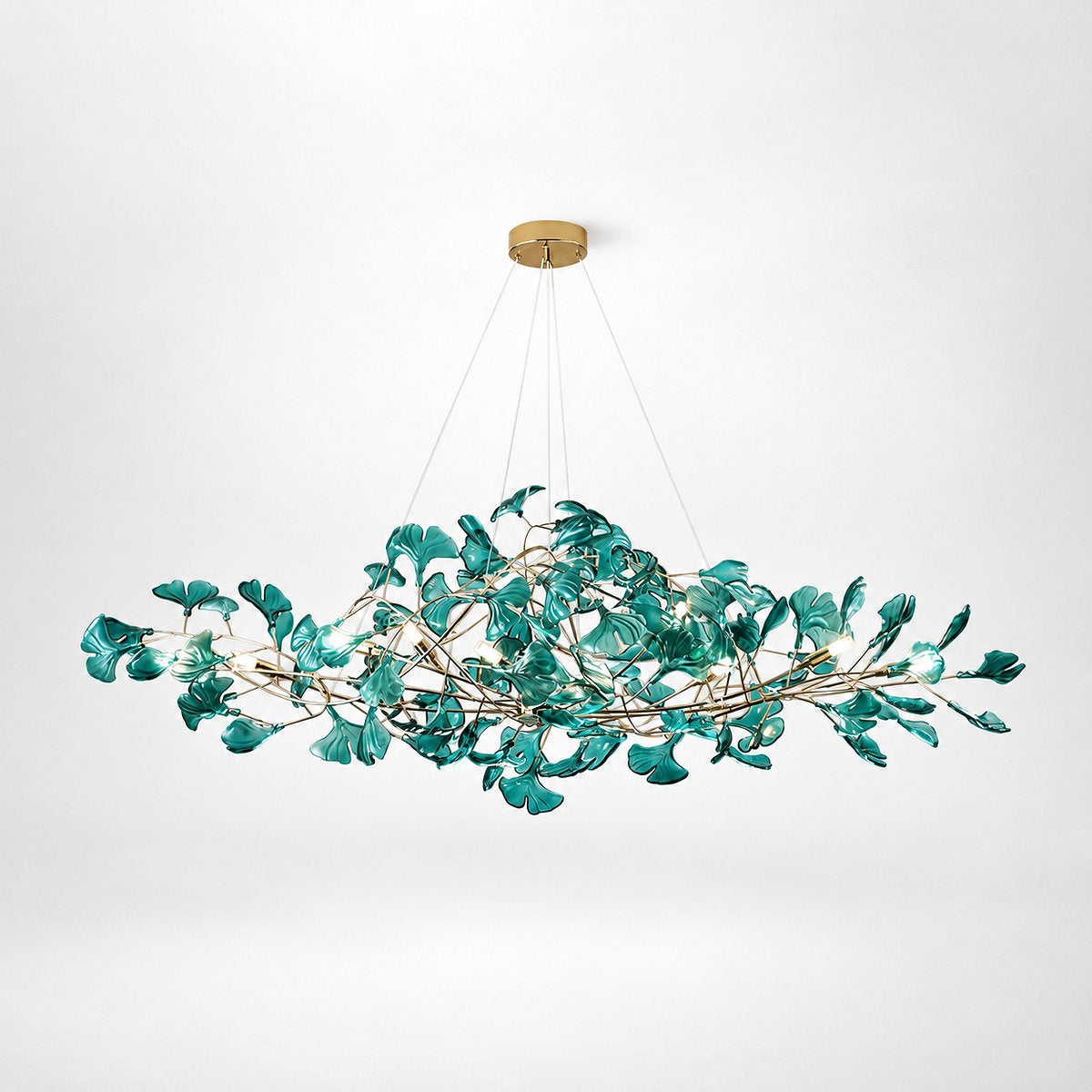 Tricolordeer Botanical Linear Multi-Light Chandelier