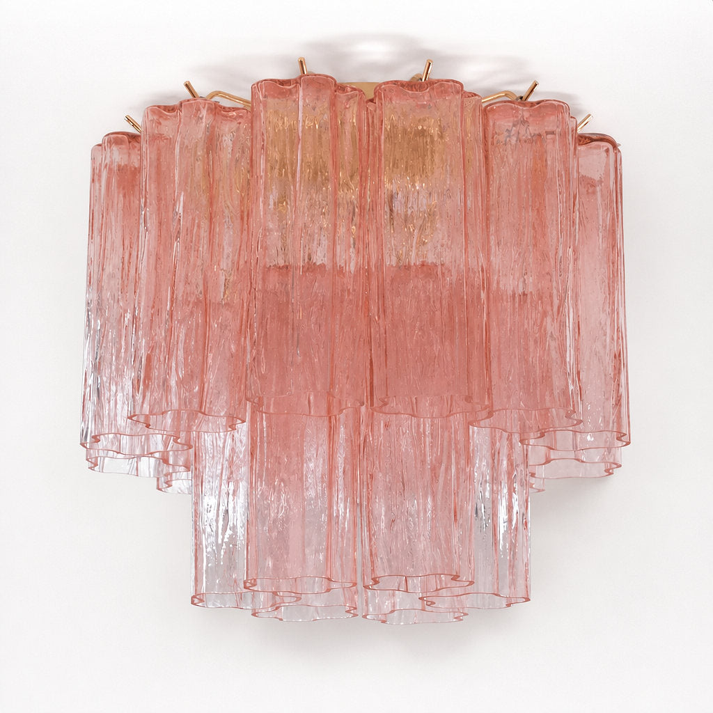 Radial Starburst Glass Ceiling Lamp