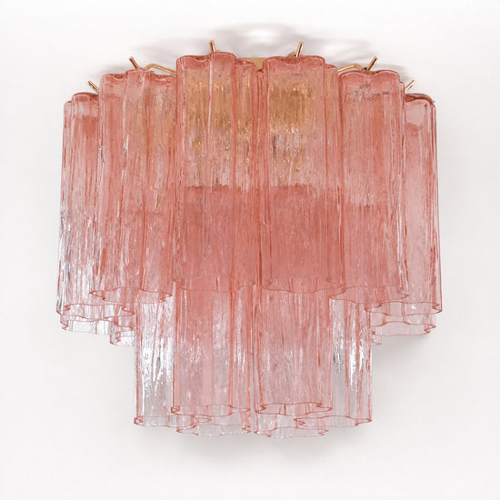 Radial Starburst Glass Ceiling Lamp