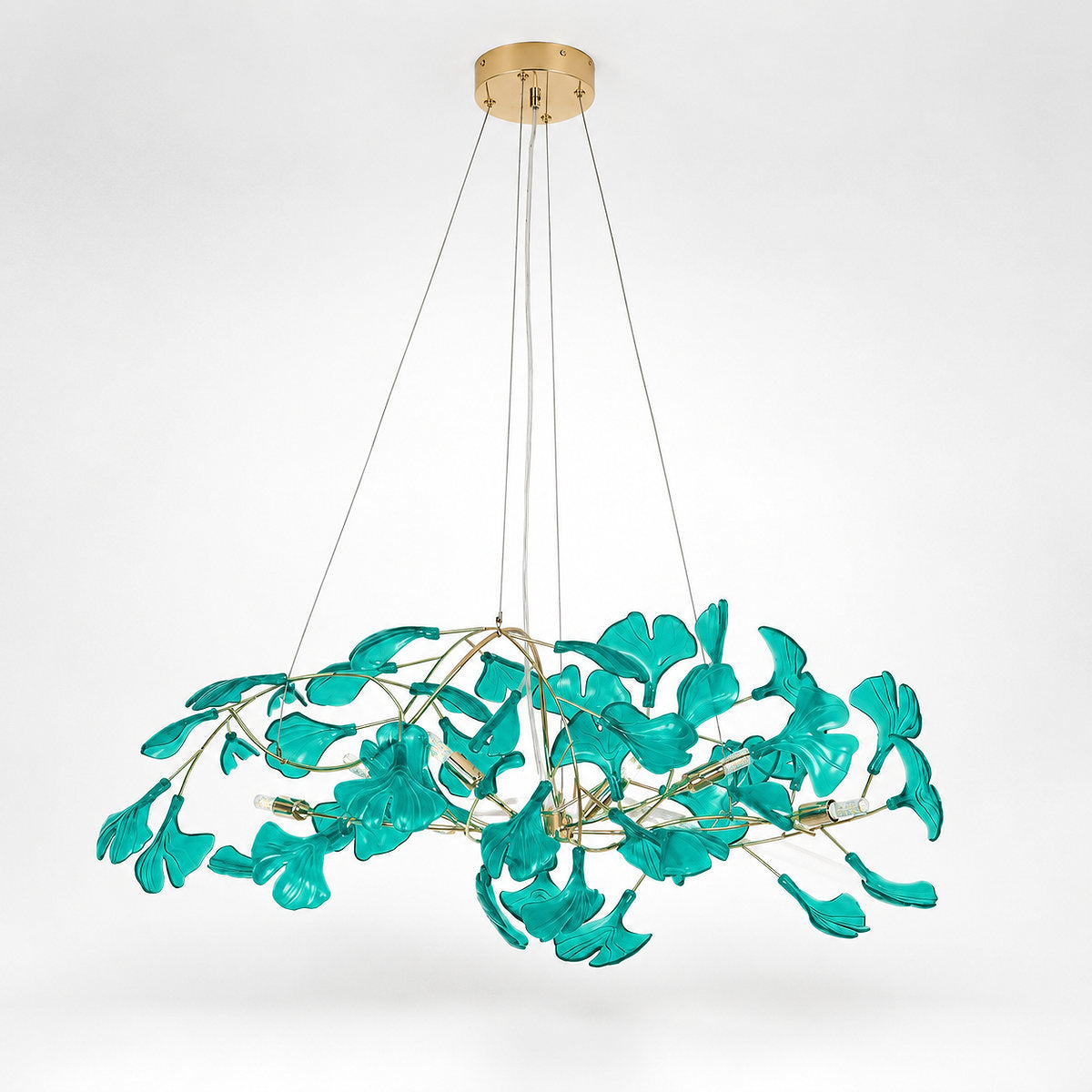 Tricolordeer Botanical Linear Multi-Light Chandelier