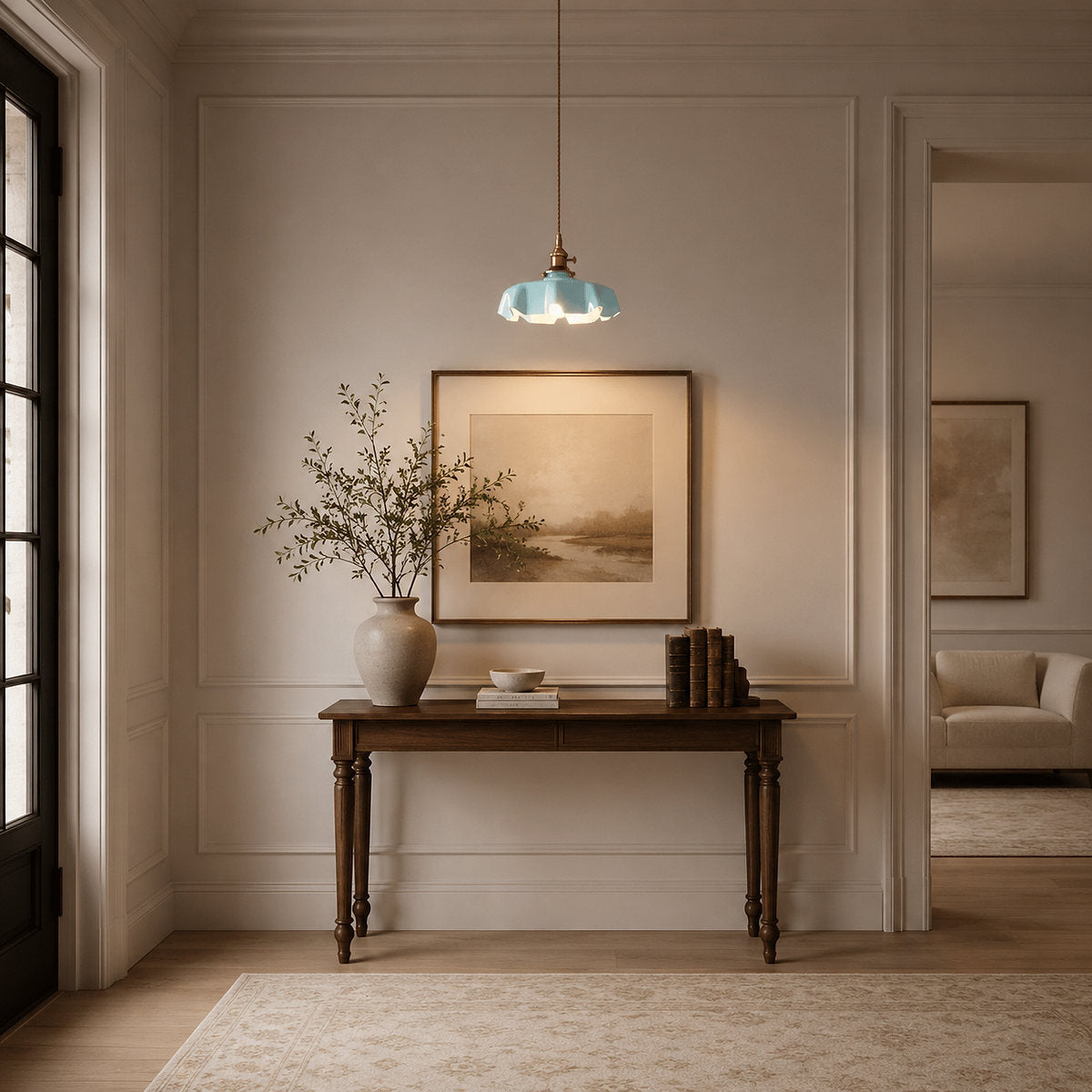 Pleated Glass Pendant Light Collection