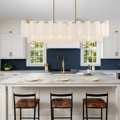 Addis 51'' Modern Linear Chandelier for Dining Room