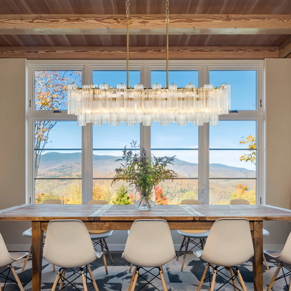 Addis 51'' Modern Linear Chandelier for Dining Room