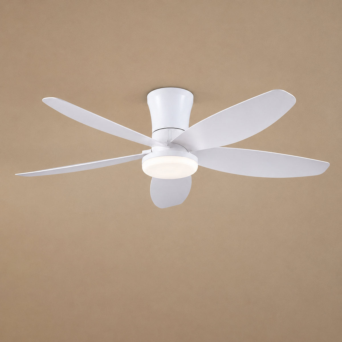 Modern LED Disc Light Flush Mount Ceiling Fan