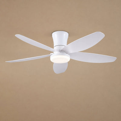 Modern LED Disc Light Flush Mount Ceiling Fan
