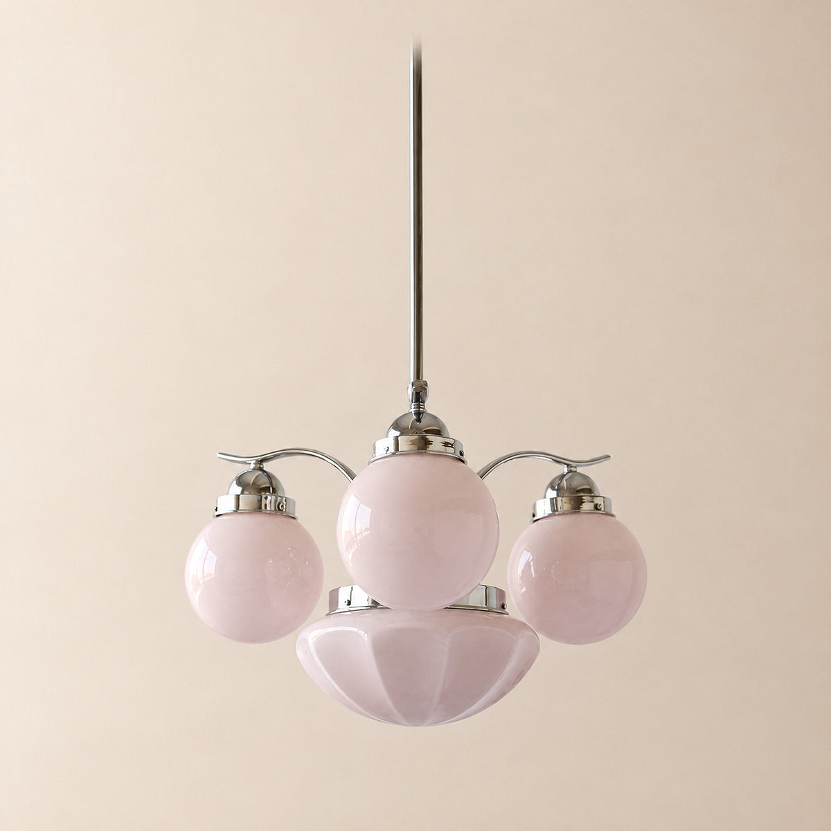 Tricolordeer Globe Glass Multi-Light Chandelier