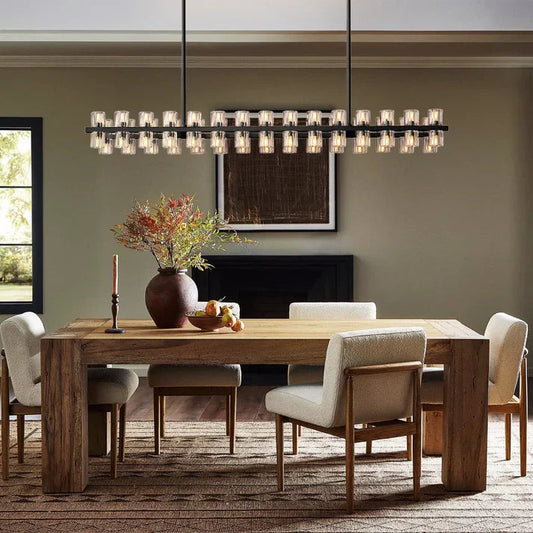 Arcachen Crystal Rectangular Chandelier 54'' 72"