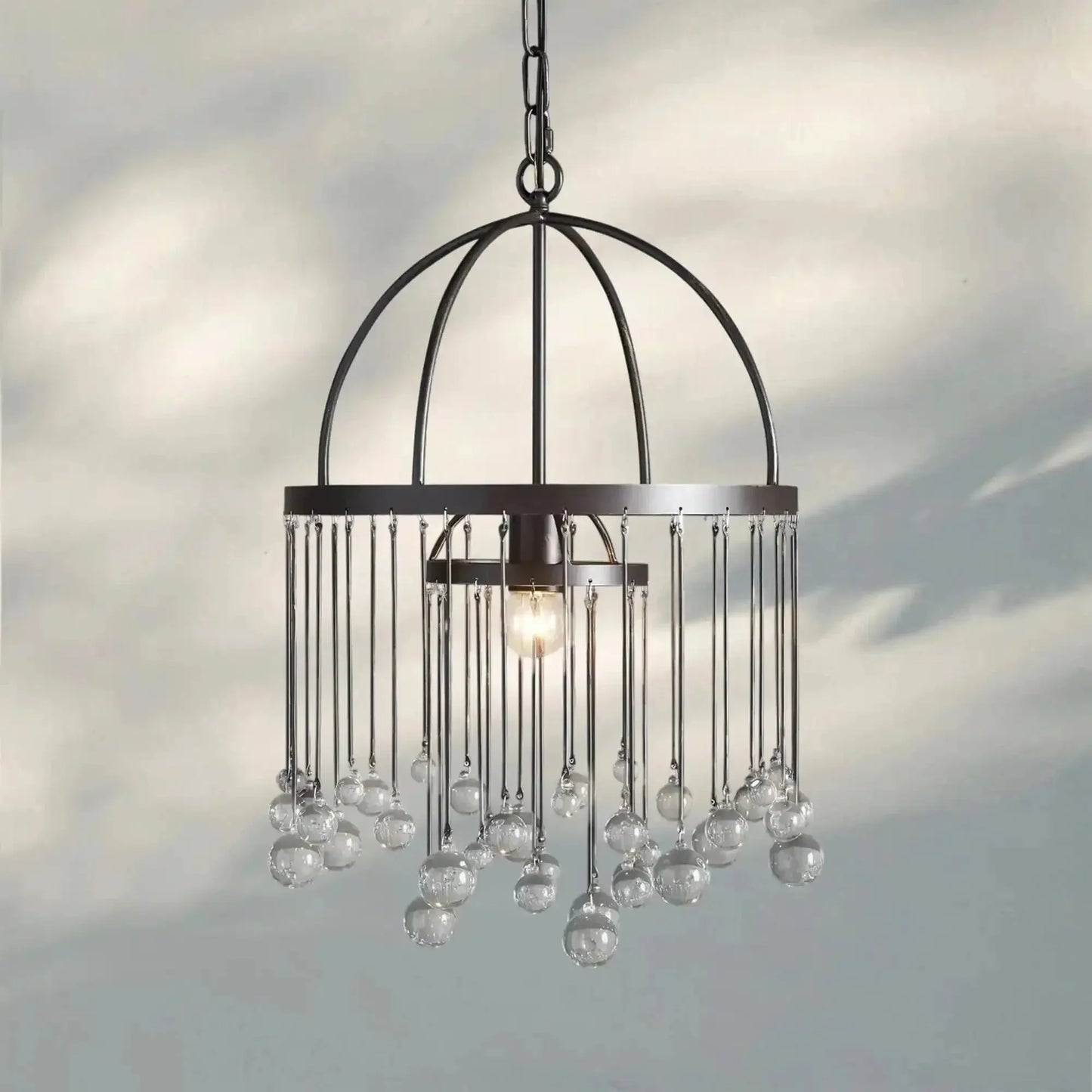Aubrey Modern Crystal Ball Pendant Lamp - Arialamps