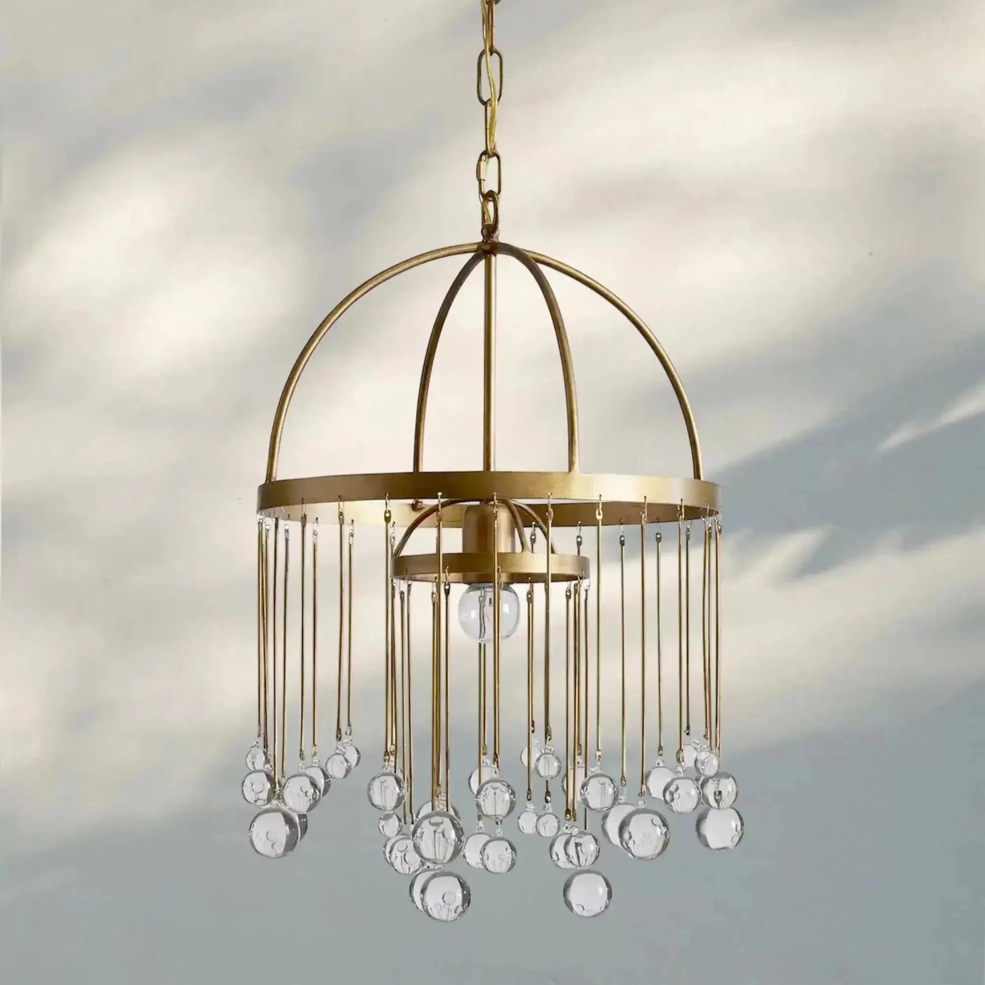 Aubrey Modern Crystal Ball Pendant Lamp - Arialamps